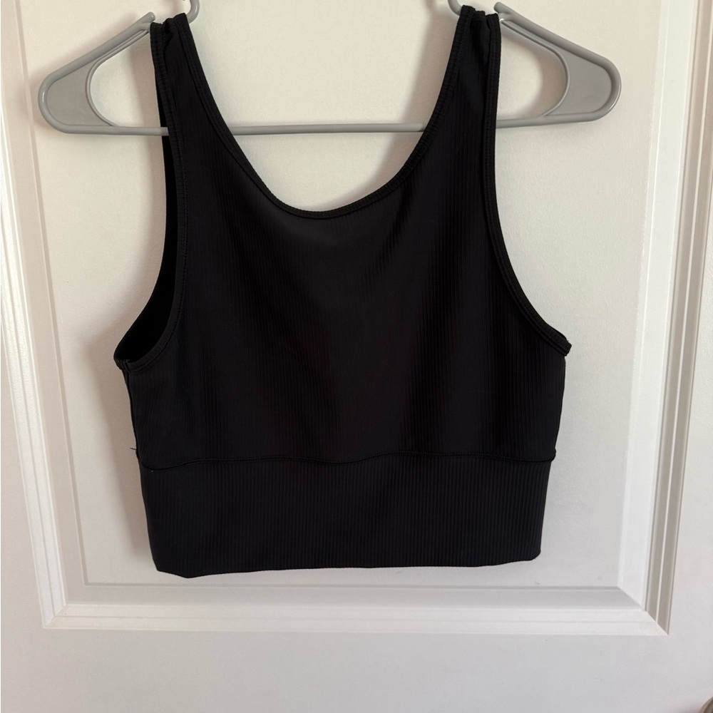 Black Women's Cropped Tank Top